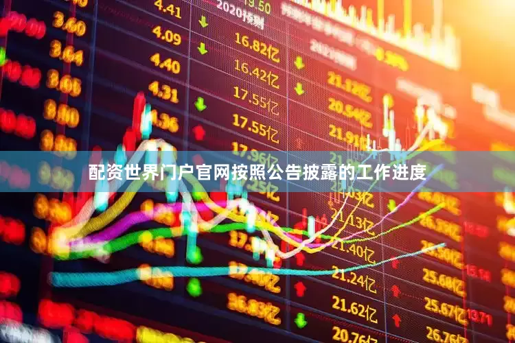 配资世界门户官网按照公告披露的工作进度